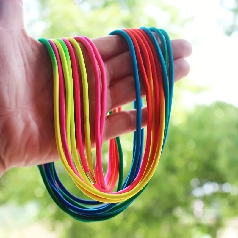 5-7M Super Elastic Jump Rope Endurance Training Fun Exercise Toys Indoor Outdoor Home Group Adjustable Rubber Jump Rope Strap