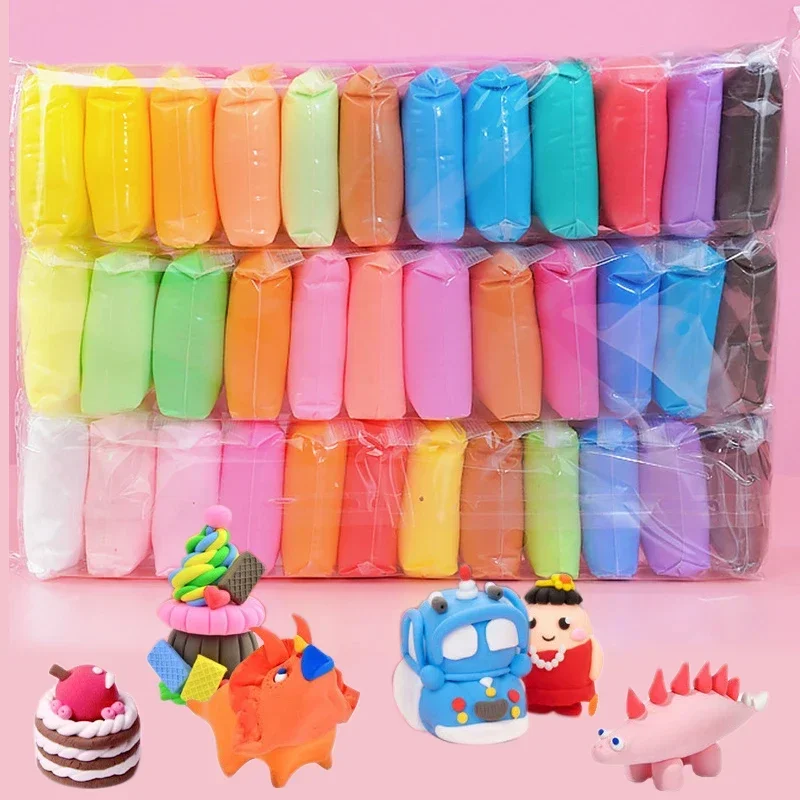 36 Colors Air Dry Clay Set,Ultralight Plastic Clay With Sculpting Tools For Preschool Education DIY Crafts for Chrildren Gifts