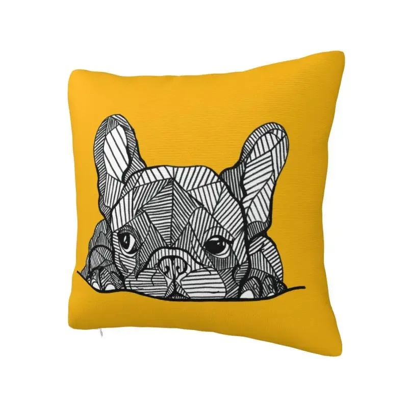 French Bulldog Throw Pillow Decorative Frenchie Dog Luxury Cushion Cover Car Pillowcase