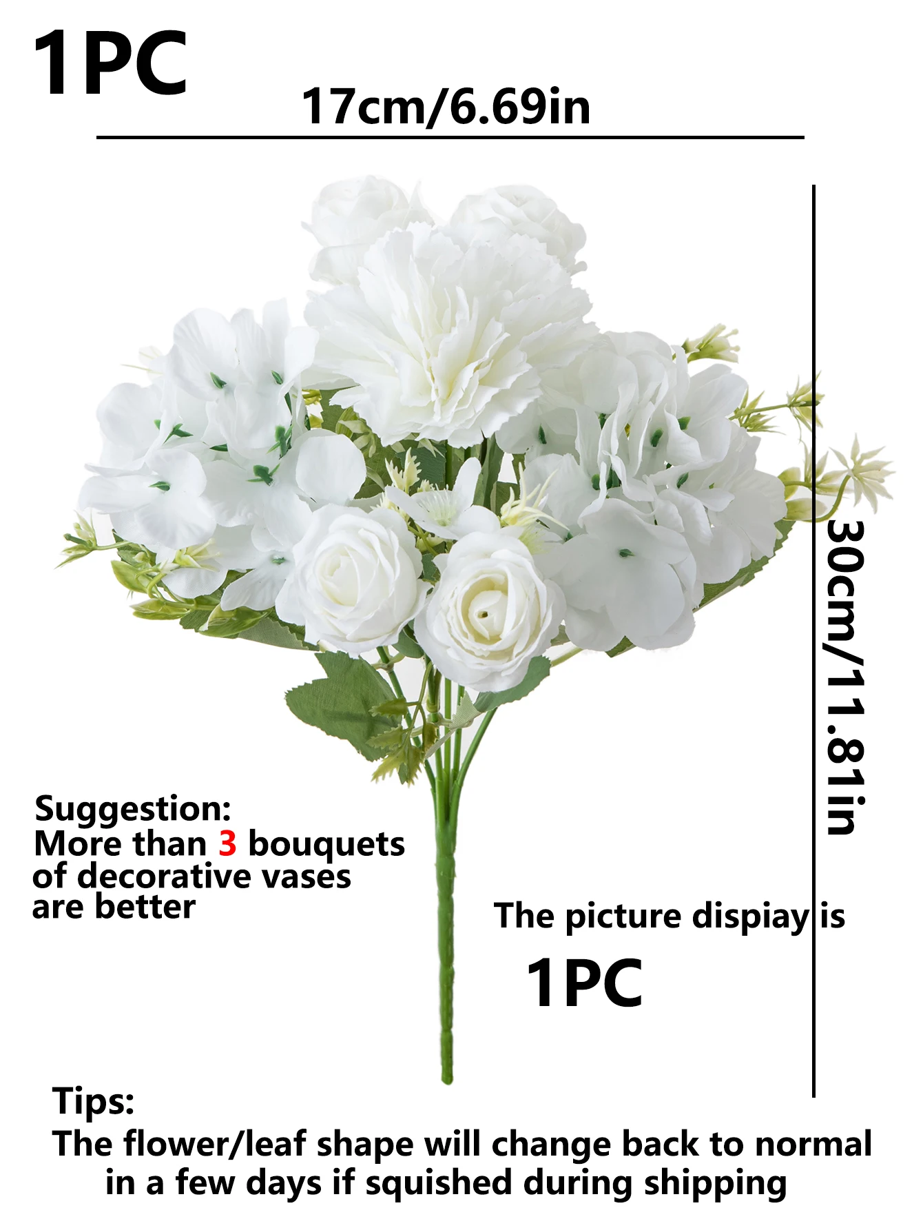 6 Stück künstliche Blumen für Festivals, Hochzeiten, Brautsträuße, Kränze, für Zuhause, Zimmer, Tisch, handgefertigte Dekoration, für den Außenbereich, Garten, DIY, Geschenkzubehör – Detail 9