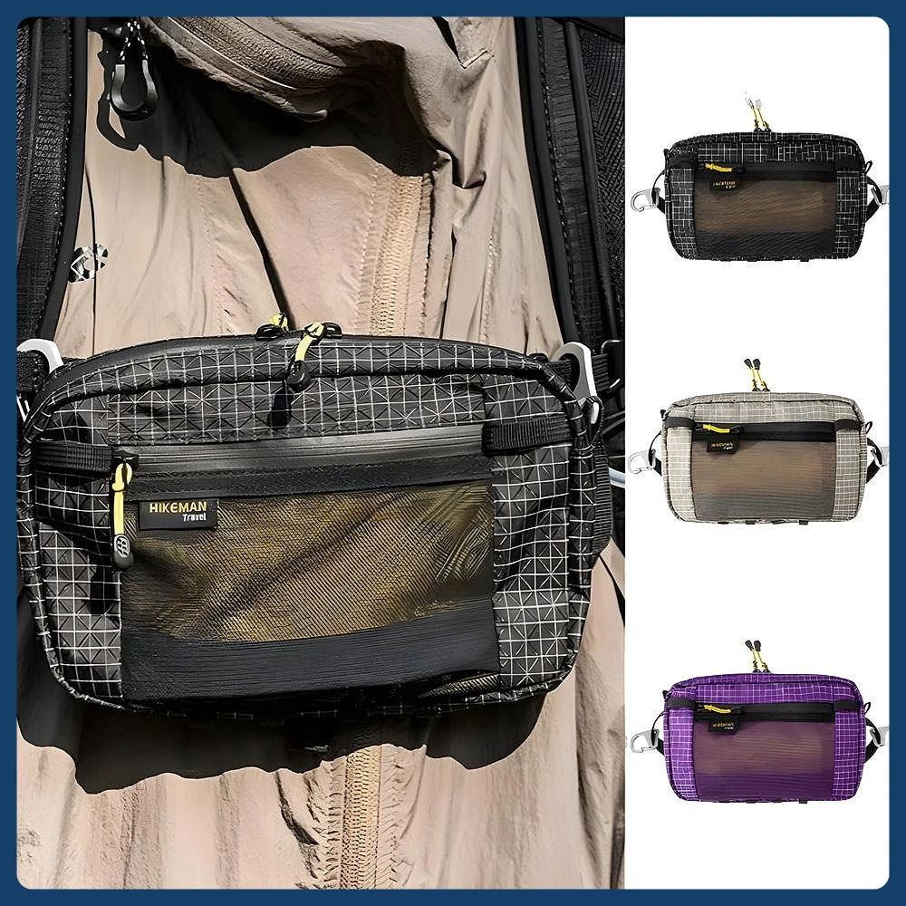 

Fiber Bundle Waist Bag Waterproof Ultra Lightweight Multi Pocket Suitable for Cycling Running Hiking Camping Travel Backpack