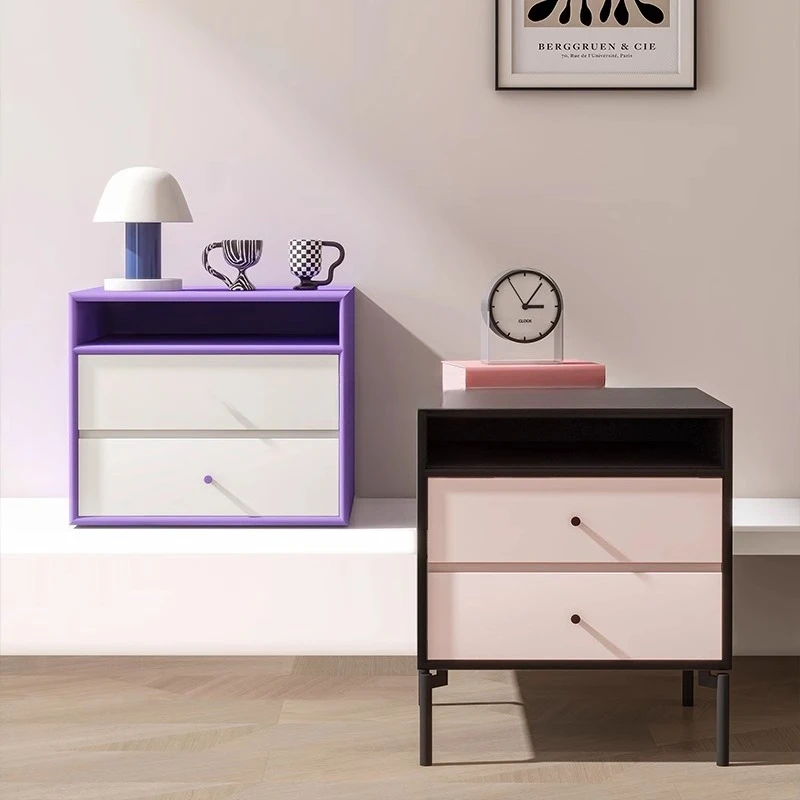 

Bedside table Modern simple bedside table Nordic ins style locker Simple children's suspended wall storage cabinet