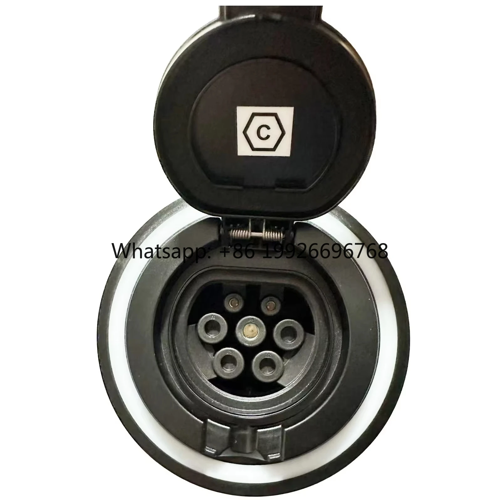 

62196-2 Новое зарядное устройство Type2, 32А, с блокировкой и защитным колпачком, монтируемое методом обжима