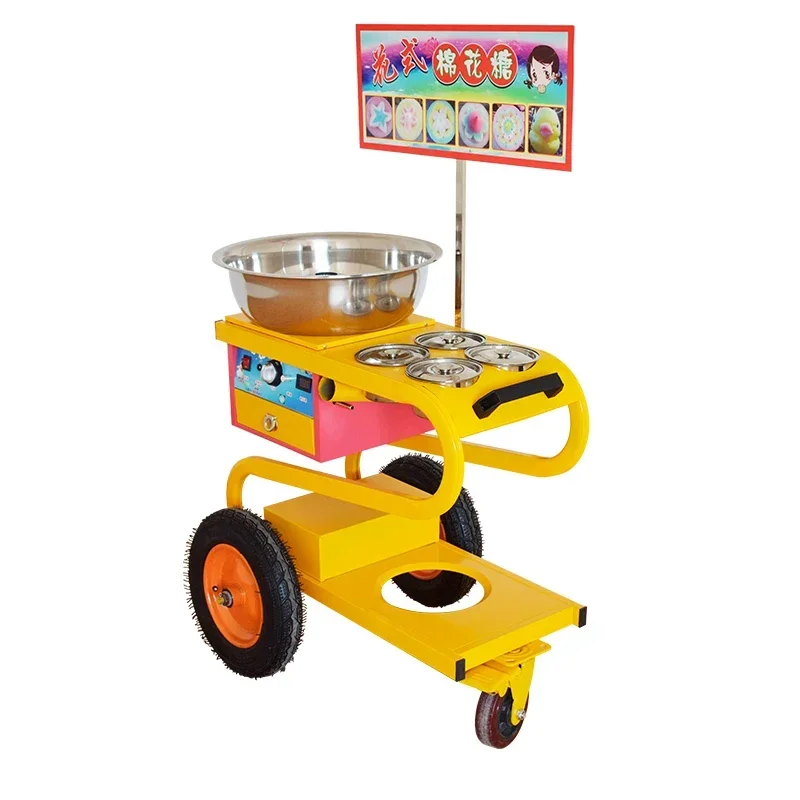 

#v Cotton Candy Machine Commercial Electric Making Small Animal Shape Setup Stall Fancy Drawing Trolley Spun Sugar Food Processo