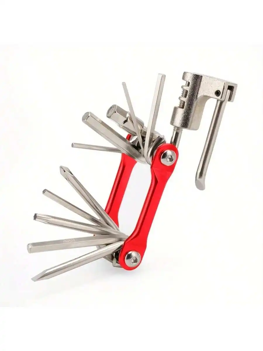 

1 комплект, многофункциональный комплект для ремонта велосипеда, гаечный ключ для горного велосипеда, отвертка, цепь, шестиконечные спицы, инструмент для ремонта велосипеда