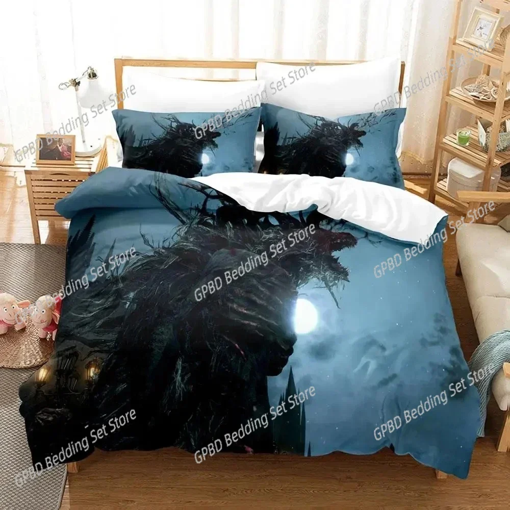 3D Print Game Lady Maria Bloodborne Bedding Set Single Twin Double Queen King Cal King Size Bed Linen Set
