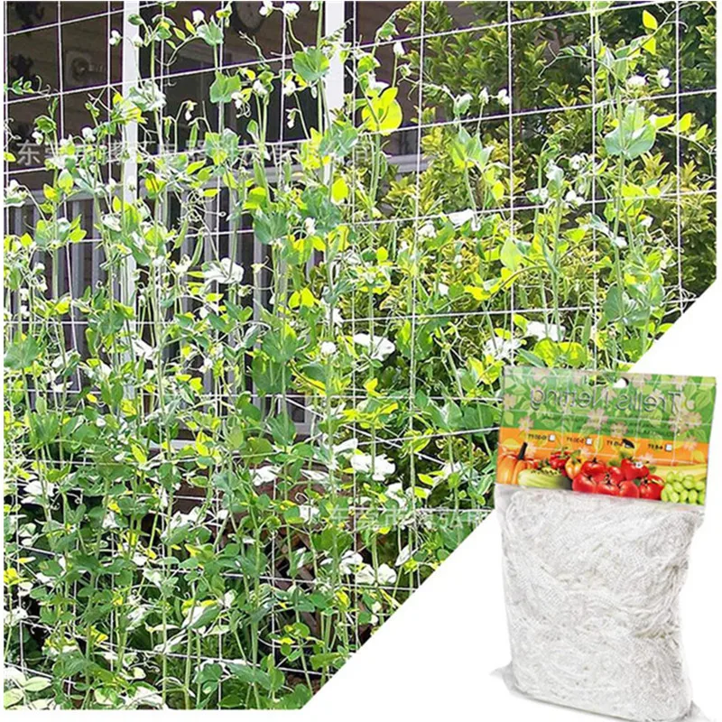 1PCS High-quality  Garden Climbing Plant Net Loofah Garden Plant Climbing Net Cucumber Vine Planting Bracke