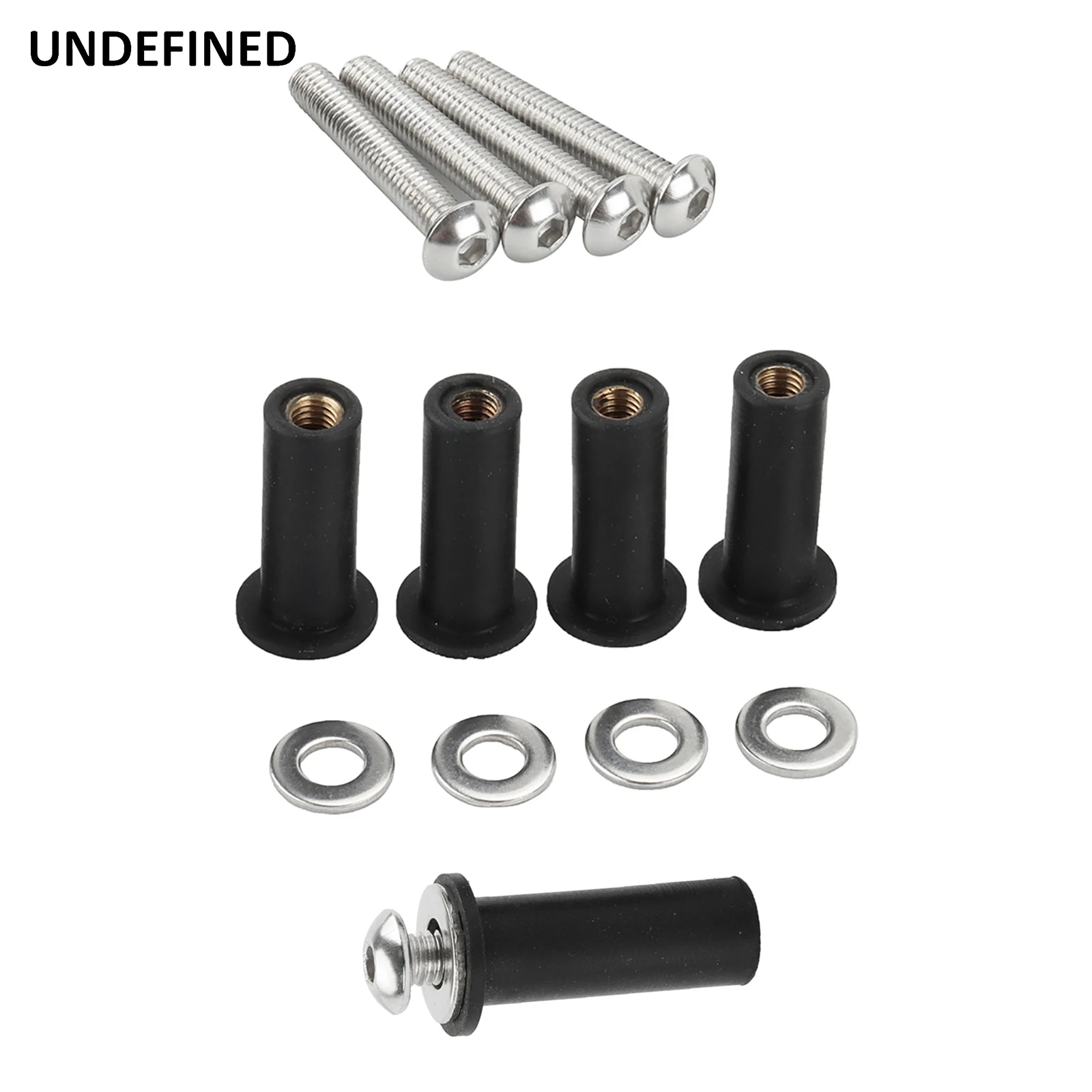 Motorcycle Windshield Screws Bolt Trim Kit Windscreen Caps well Nuts For Harley Road Glide All Models Ultra CVO FLTR 5pcs