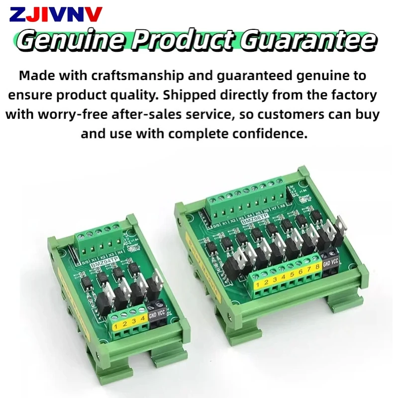 PLC DC Signal Amplifier Board MOSFET Optocoupler Isolated NPN PNP 4-32 Channel 3A 3.3V-24V Input DIN Rail Mount BMZ