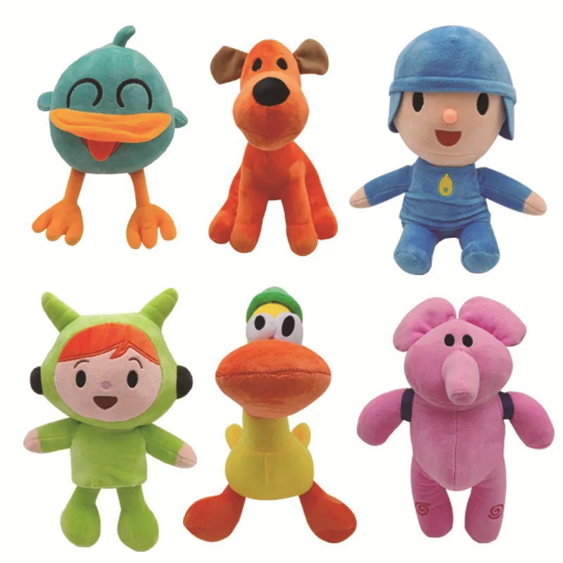 Juguete de Dibujos Animados Pocoyos, Adorno Kawaii para Habitación de Pato Elly Loula Youyou, Juguetes para Niños, Regalos de Cumpleaños