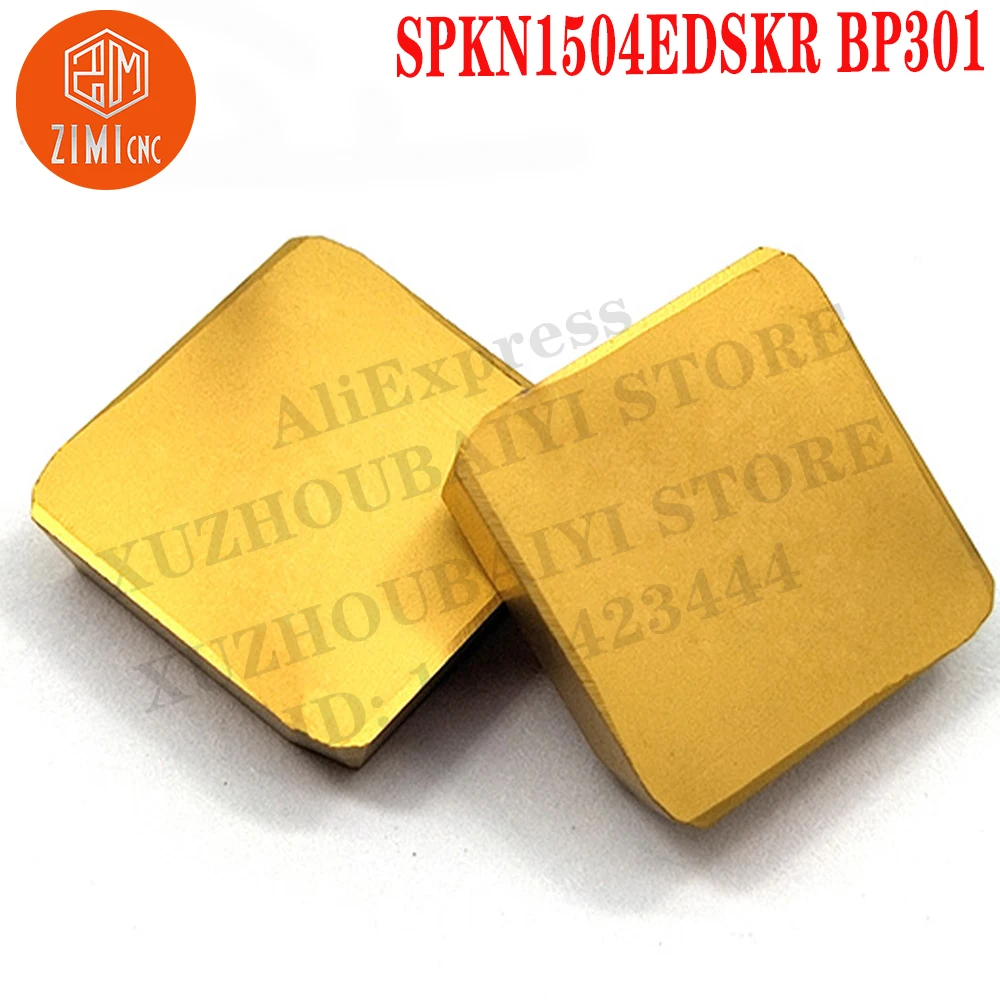 Imagem -03 - Spkn 1504 Edskr Ferramentas Cnc Mecânico Torno de Metal Fresa Pastilhas de Metal Duro Mecânico Inserções de Torneamento Spkn1504edskr Bp301
