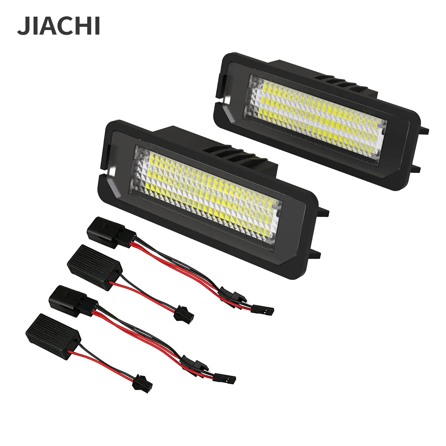 

Jiachi 10PCS LED License Plate Light CANBUS Super Bright 63 SMD 12V 5W for VW Golf 4 5 6 7 for Polo Scirocco Passat 6500K White