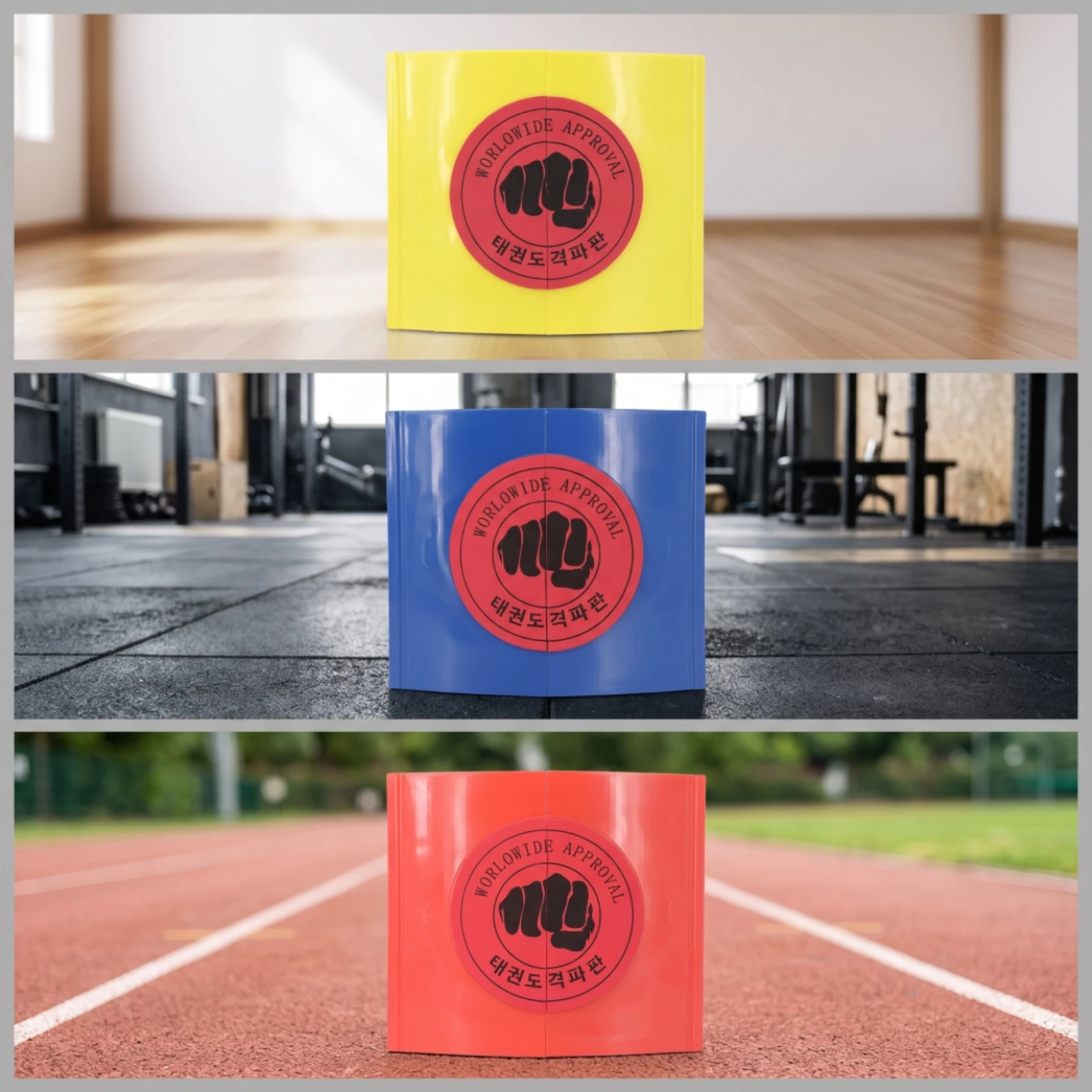 3 Pieces Taekwondo Breaking Boards Beginner-Friendly Breaking Board Set Taekwondo Boards High-Impact Lightweight