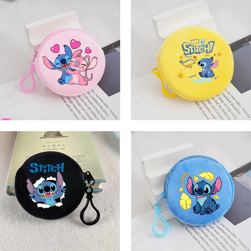

Stitch Disney Wallet Cute Cartoon Purses Card Holder Coin Purses Zipper Wallet Baby Girls Boys Candy Mini Stowage Bag Kids Gift
