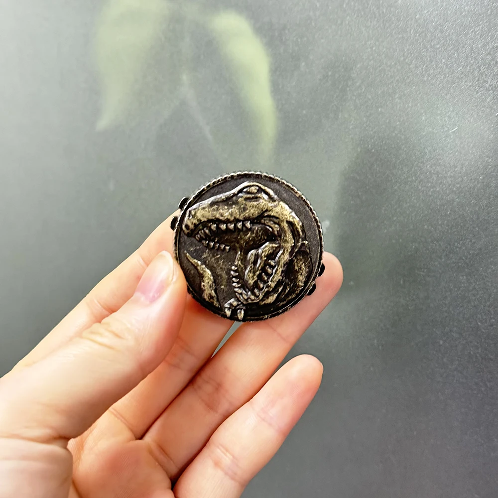 

Игрушка Power Ranger Morpher 1991 1992, 93, T-REX Тираннозавр, винтажная металлическая монета Power, состаренный рейнджер, косплей