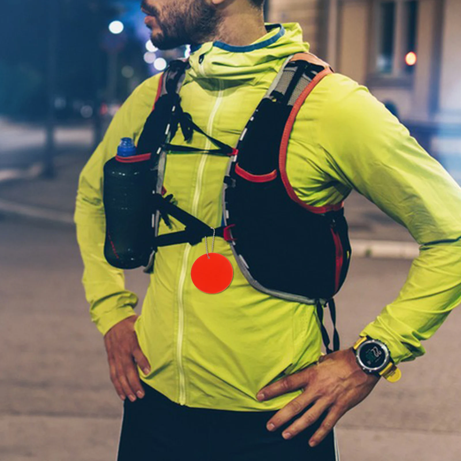 

24 Pcs Backpacks Reflective Pendant Keychain for Cycling Reflector Running Walking