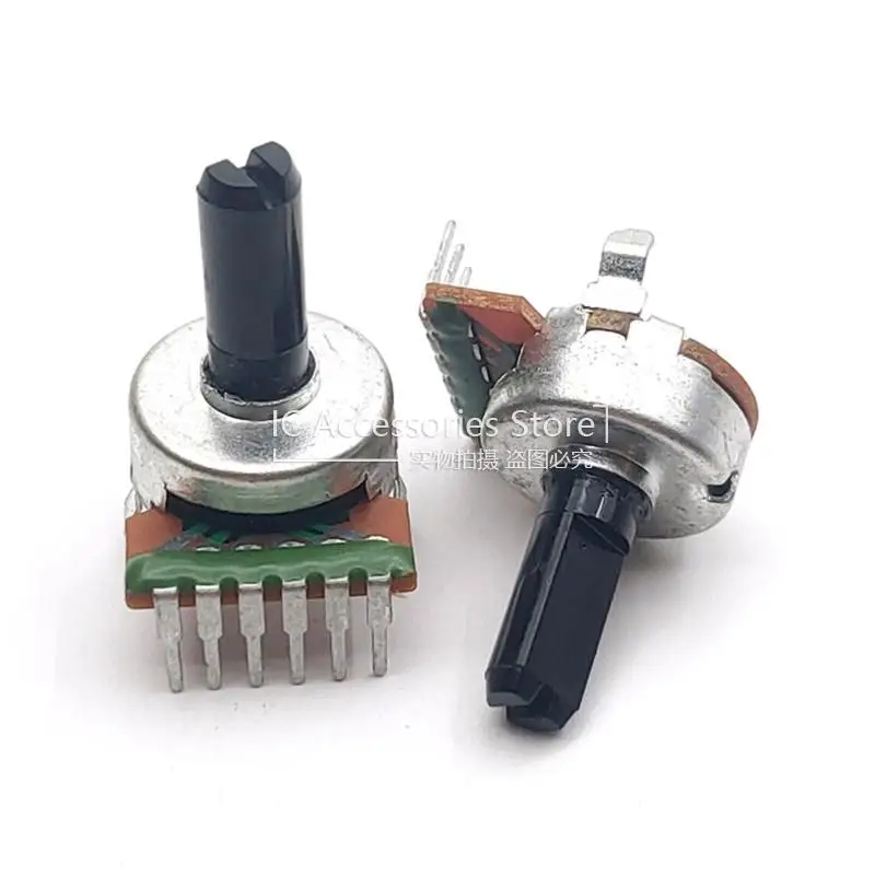 2PCS 161 Type Duplex Potentiometer B503 B50K Half Shaft 15MM 6Pin Fever Audio Power Amplifier Volume Potentiometer