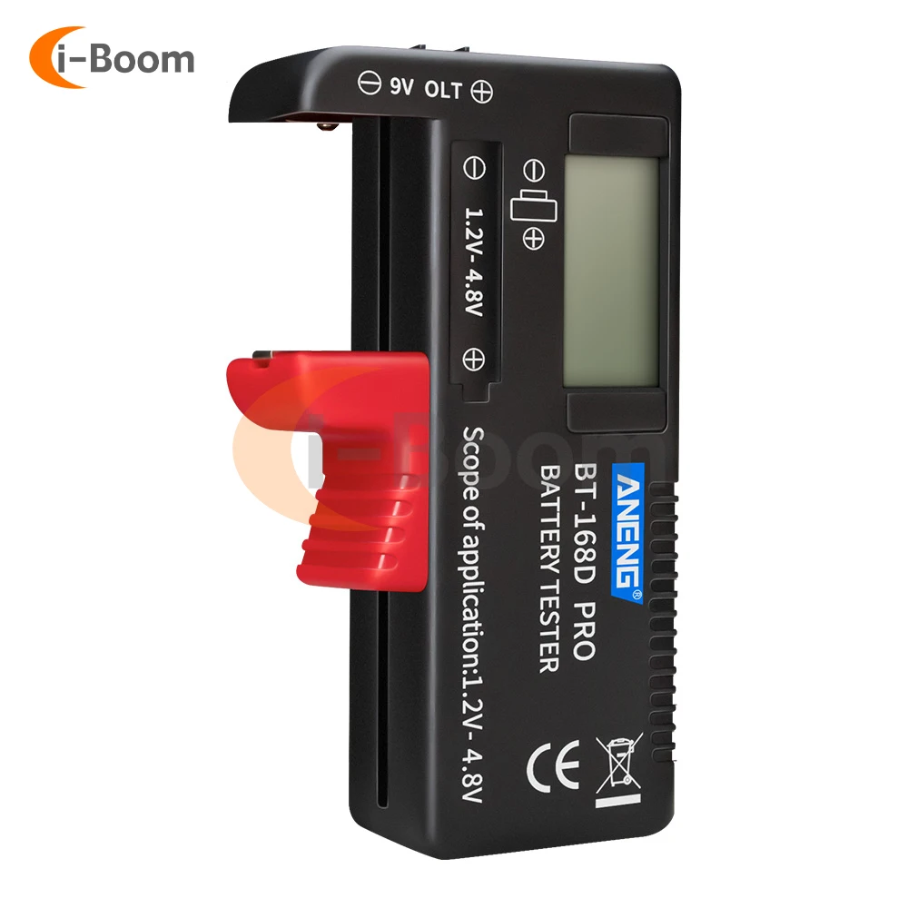 BT-168 Battery Tester Residual Battery Monitor Voltmeter Dry Battery Lithium Battery Button Battery Household Battery Meter