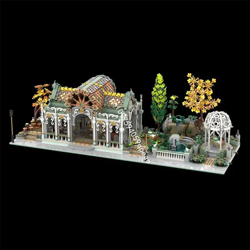 

Новинка, 4425 шт., знаменитая серия фильмов «Кольца», Moc Market Hall, модель на заказ, головоломка «сделай сам», креативные идеи, детские игрушки, подарки на день рождения