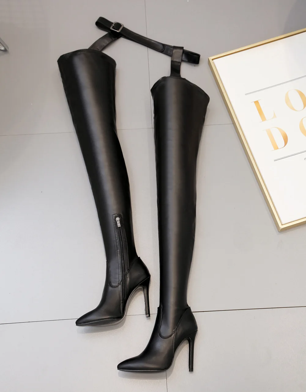 

New Stiletto Heels Sexy Over The Knee Boots Trouser Boots One Piece Boots Women's Shoes Plus Size Women's Boots Nightclub Party