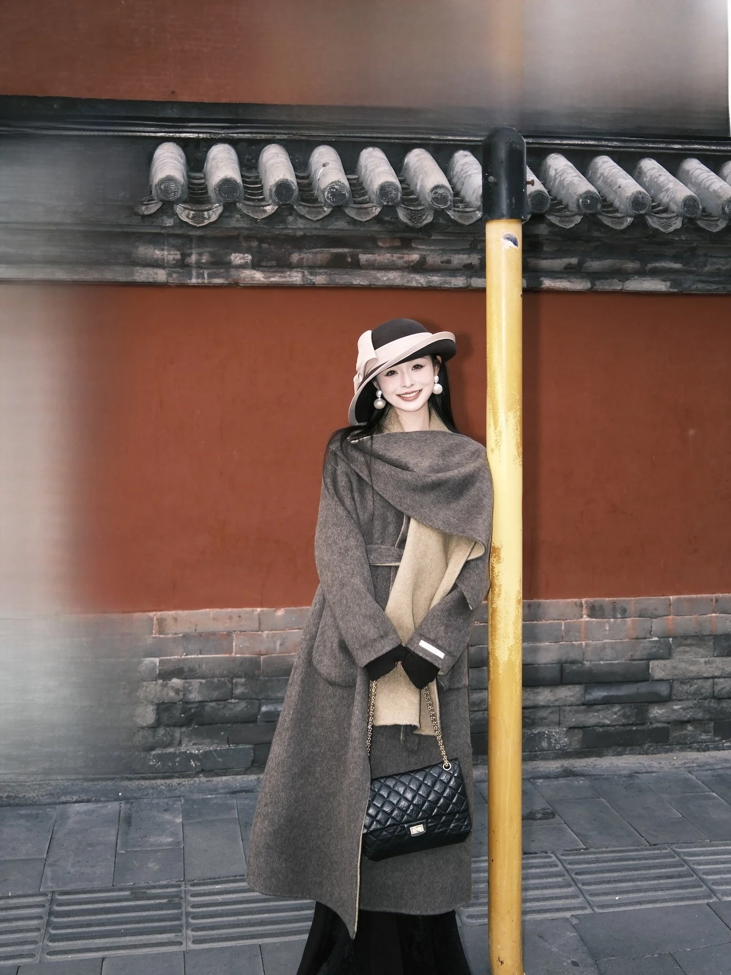 

Пальто Walkink Beverly Holiday Color Blo Design 00 из двусторонней шерсти, в 2 цветах, для повседневной носки, свободного кроя, длинное