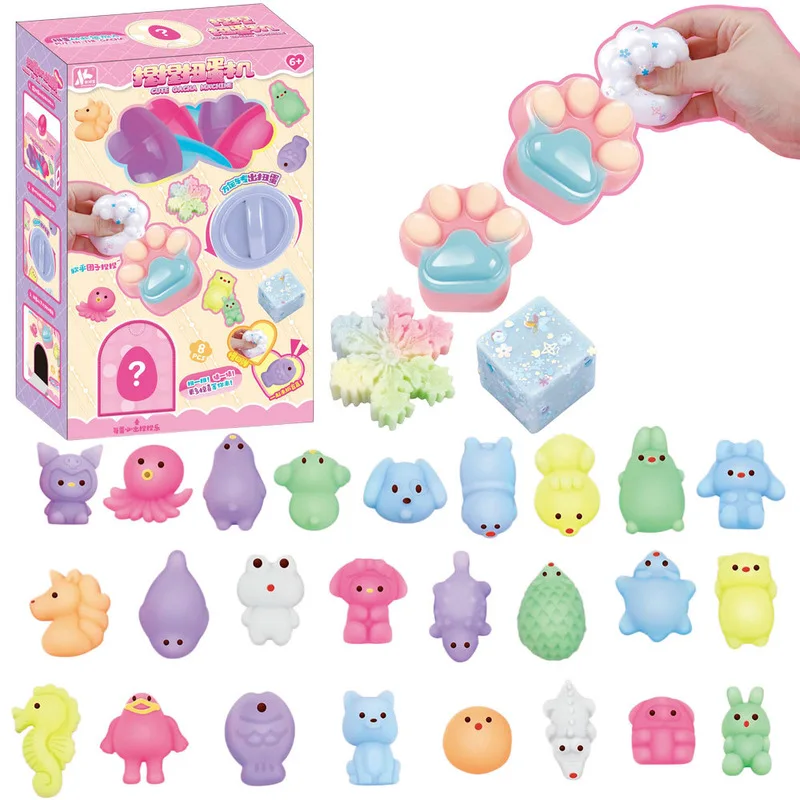 Nieuwe Decompressie Kneden Draaien Ei Machine Blind Box Pop Hanger Kinderen Decompressie Speelgoed Kerstcadeau Mystery Box