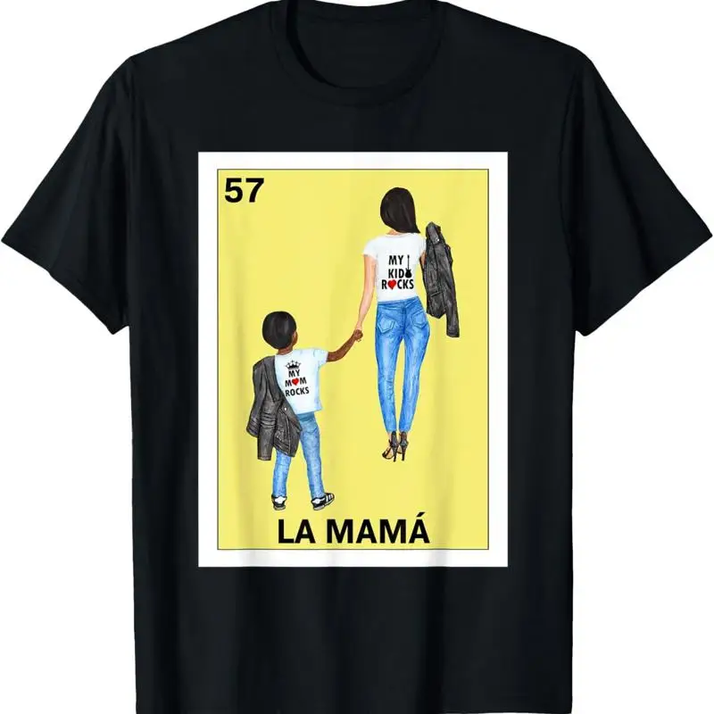Funny Mexican Design For Mom La Mama T Shirt