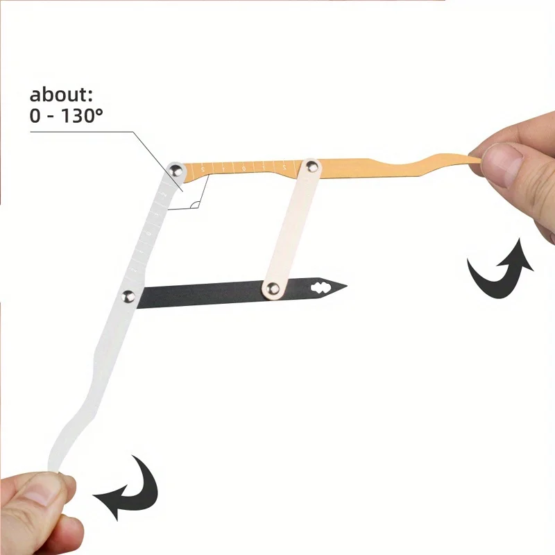 

Permanent Makeup Tattoo Stencil Golden Ratio Caliper Makeup Tool 1pcs Stainless Steel Tattoo Eyebrow Measurement Ruler