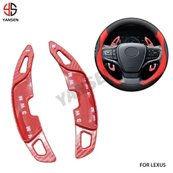 ABS Carbon Fiber Paddle Switch Shift Extension Steering Wheel Shift Paddles Direct Shift Gear For Lexus ES LS LX UX NX RX ML