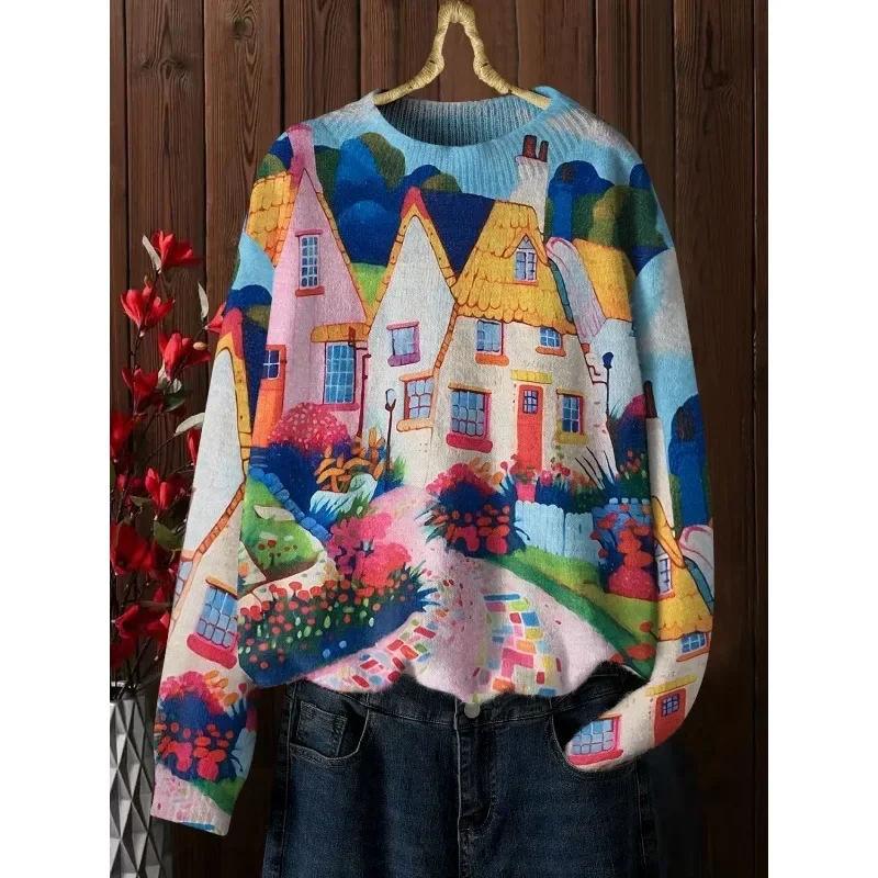 

Women's Fairy Autumn Spring Sweater Casual Loose Fashion Design Premium Soft Comfortable New Niche Versatile Vintage Trend Brand