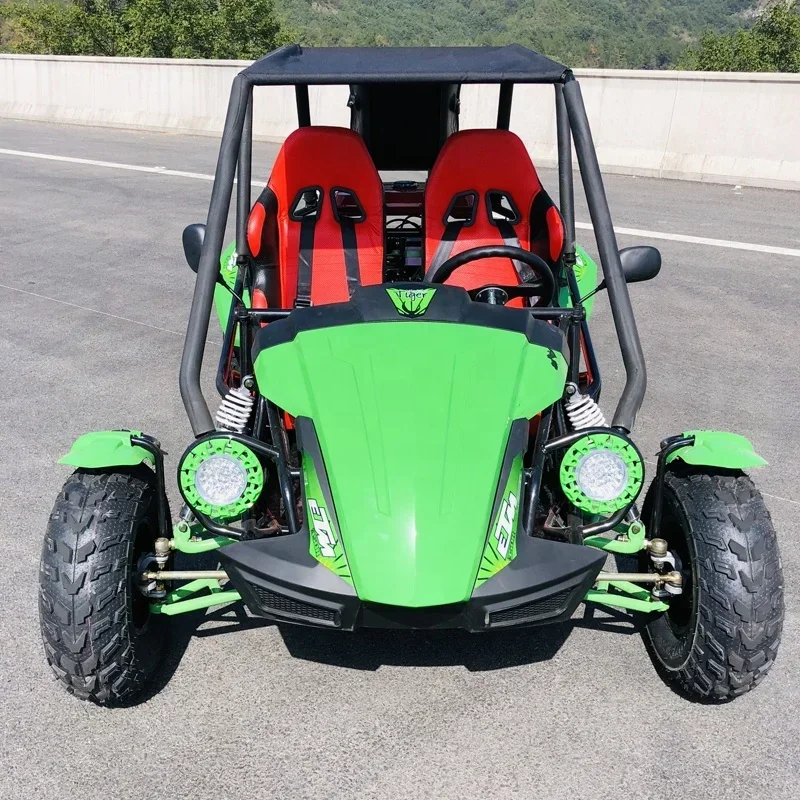 Goedkope Gas Benzine Aangedreven 150cc Frame Volwassen Buggy Go Kart 2 Seater Benzine 80 Km/h 10 Inch Velg Off Road Go Kart