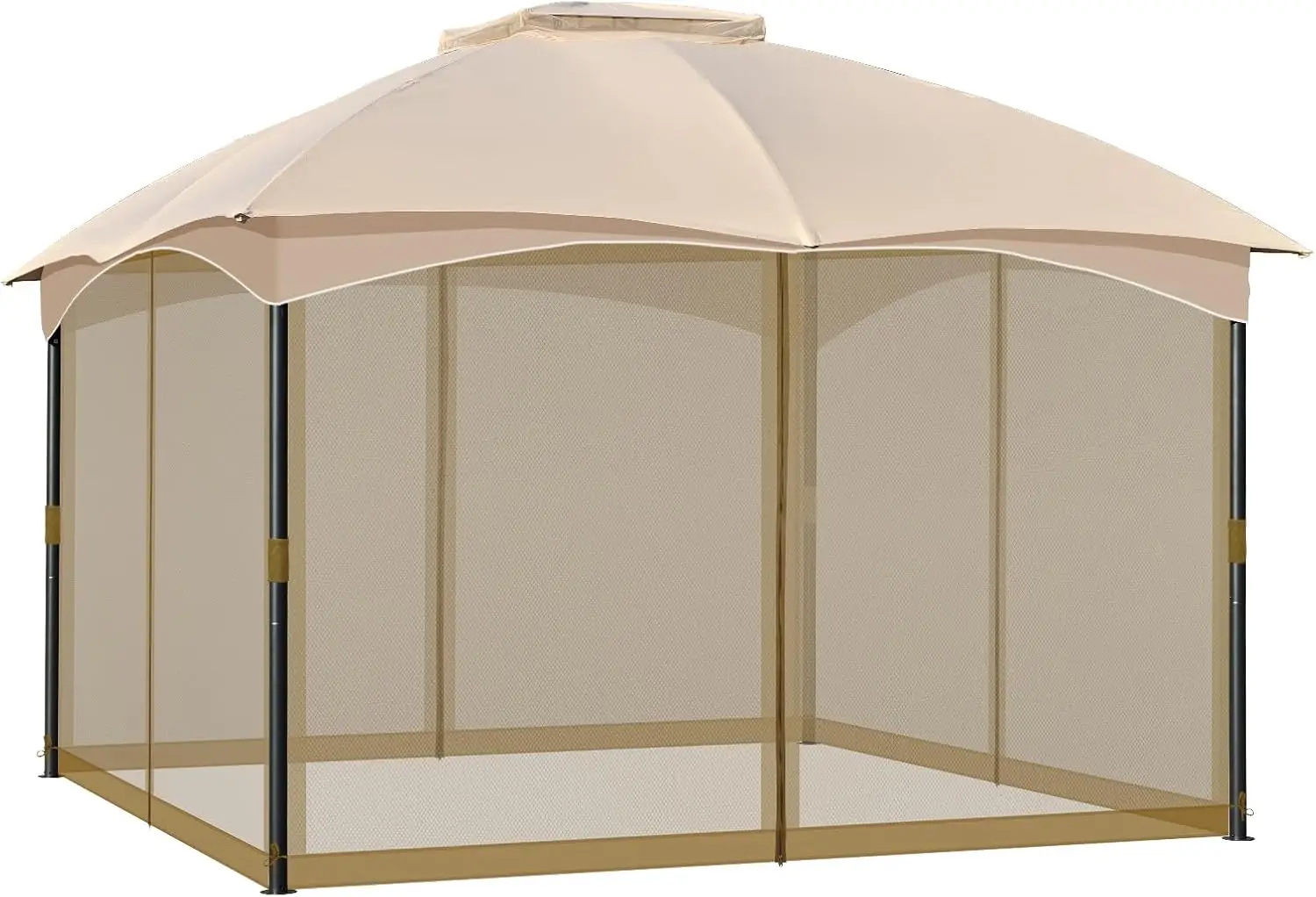 

Универсальная москитная сетка для беседки, 10' x 12' с двойными молниями для защиты террасы на открытом воздухе