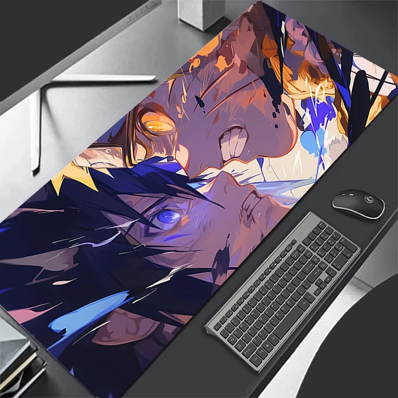 

Mouse pad naruto Sasuke Professional E-sports gamers speed pc Gaming Rubber keyboard notbook desk mat XL Anime mousepad 800X300