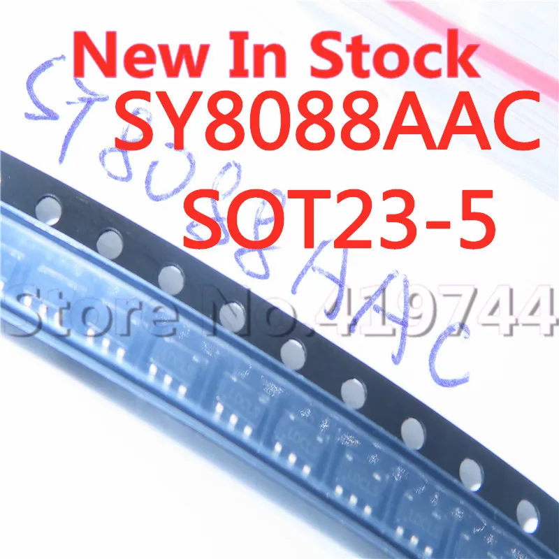 

10 шт./лот, качество 100% SY8088AAC SY8088 SOT23-5 (шелковая печать LD), синхронный понижающий регулятор постоянного тока в наличии, новый оригинальный