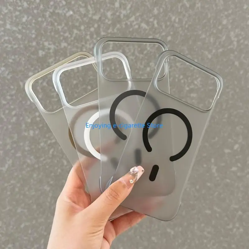 Precise Cutout Frosted Clear Mobiles Case Anti Fingerprints Anti Slip Perfect for Easy Access and Secure Protections Y4QF