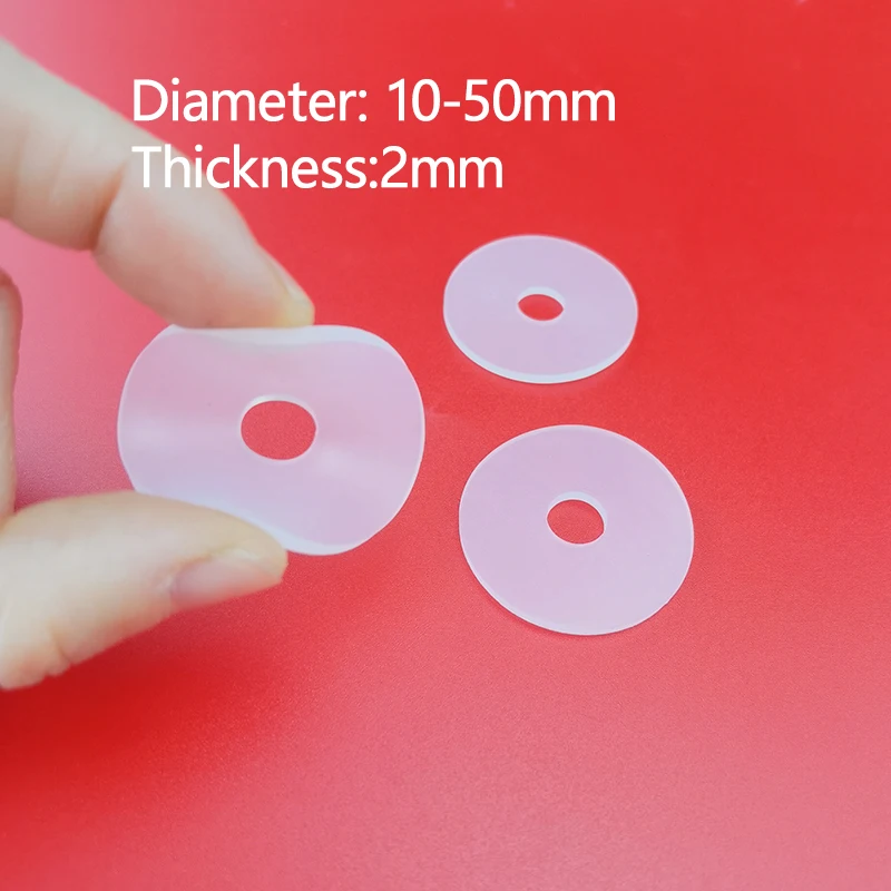 Ronde Siliconen Pakking O-Type Siliconen Afdichting Pakking Elastische Waterdichte Afdichting Ring Transparant Rubber Kussen 2Mm