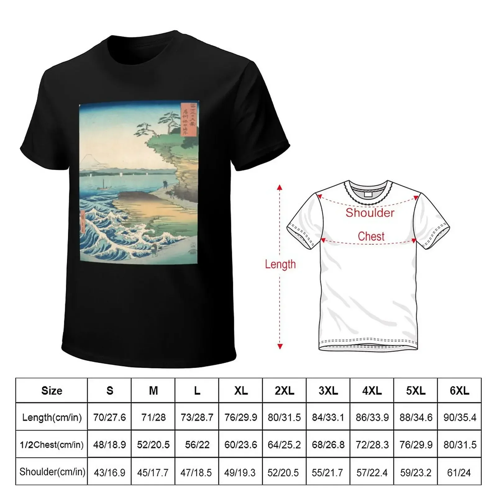 Japanese pattern wave Mt Fuji T-Shirt shirts graphic tees customizeds summer clothes tops t shirts men