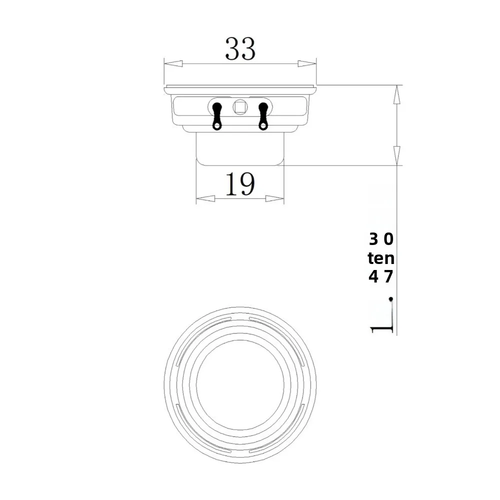 MW Audio 2 Stück 33mm Fullrange-Lautsprecher 3 Ohm 3W, Dual-Neodym 13mm Spule PU-Kante Innenmagnet Mini-Treiber – Detail 3