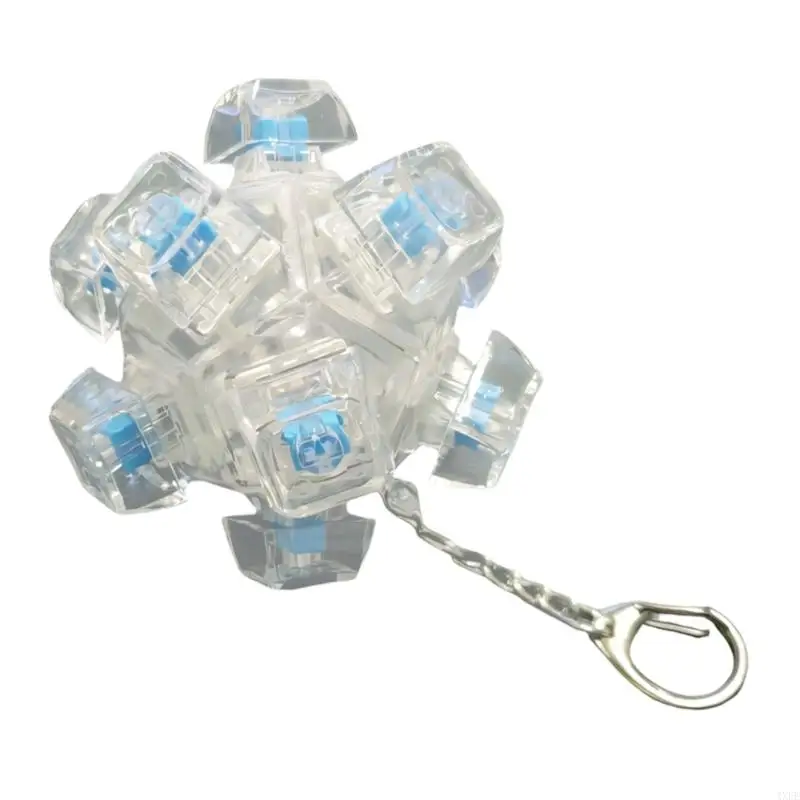  Mechanical Keycap Decompression Device 12 Durable Buttons For Calming Anxiety During Work Or Travel