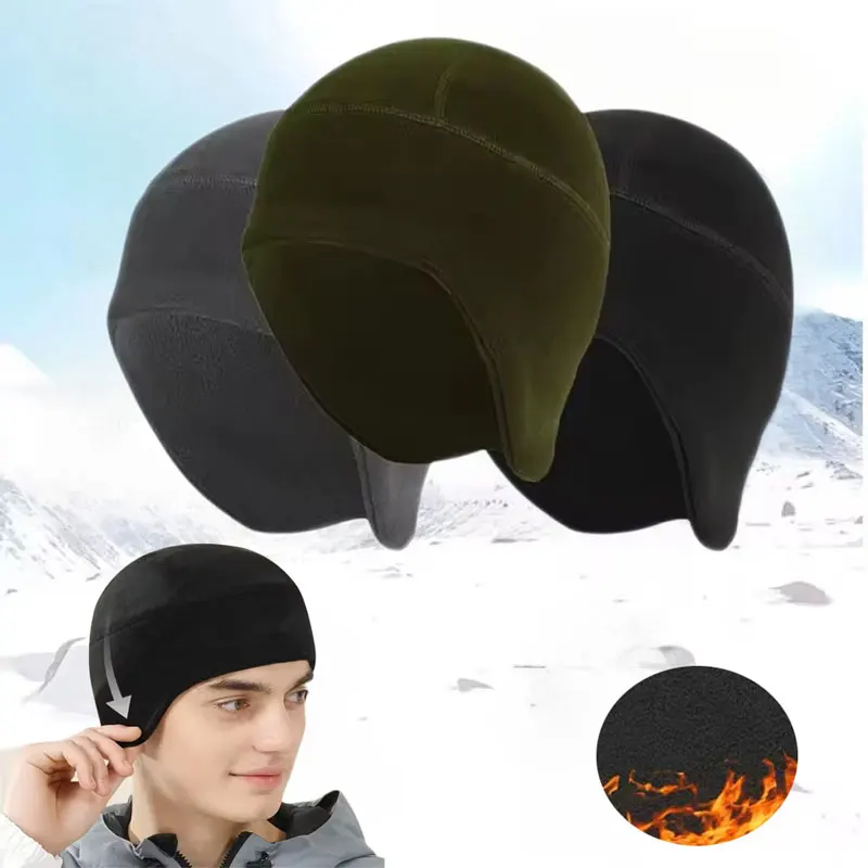 

Men's Winter Riding Wool Hat Mountaineering Outdoor Sports Brimless Beanie Skiing Motorcycle Riding Warm Headwear