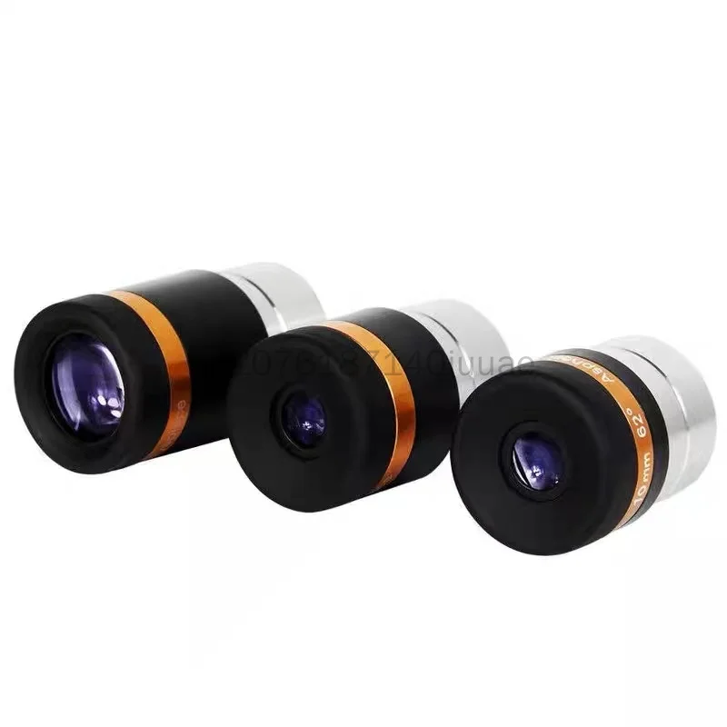 Astronomical Telescope Eyepiece Accessories 4mm/10mm/23mm 62 Degree 1.25 Inch Non Spherical Wide-angle HD Eyepiece