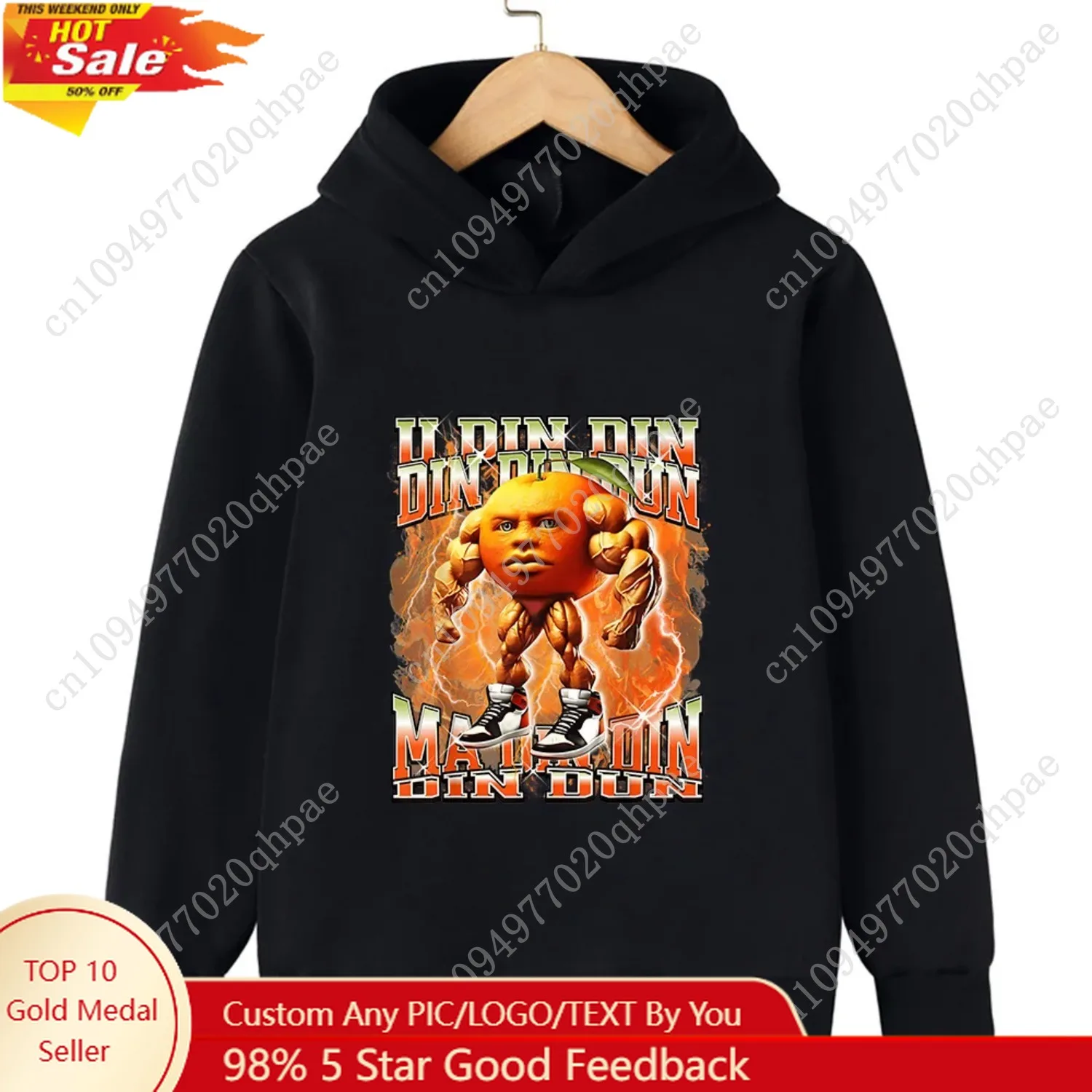 

2025 Children's Clothing Funny Italian Brain Rot Sweatshirt Cartoon Casual Retro Boys and Girls Tops Children's Clothing