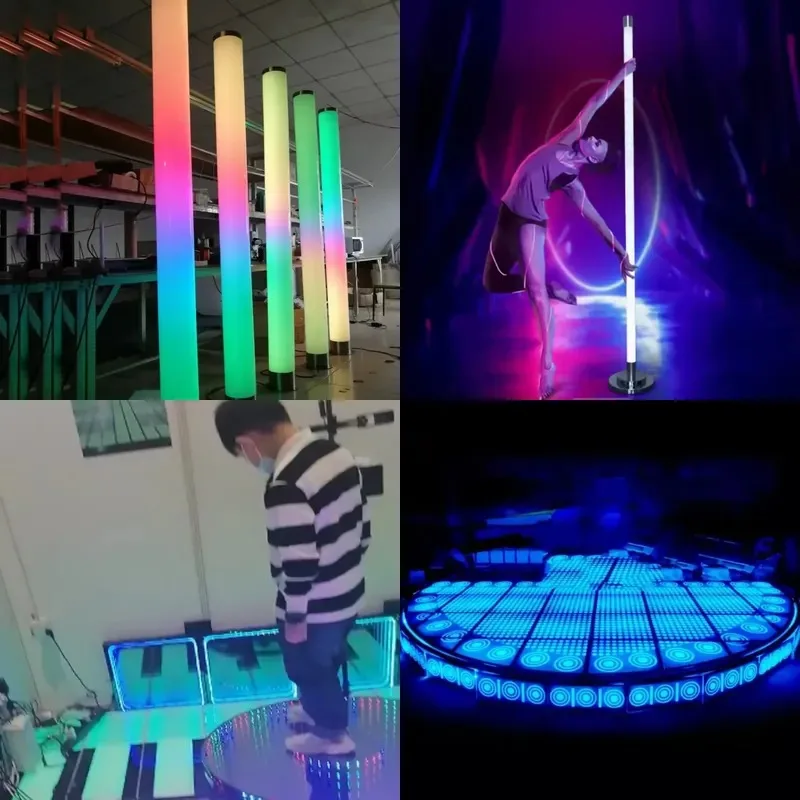Light Emitting Diode Stage Lights DJ Pole Dance Platform Bar Ball Arena Footlights Stand Gallery Stand Performance