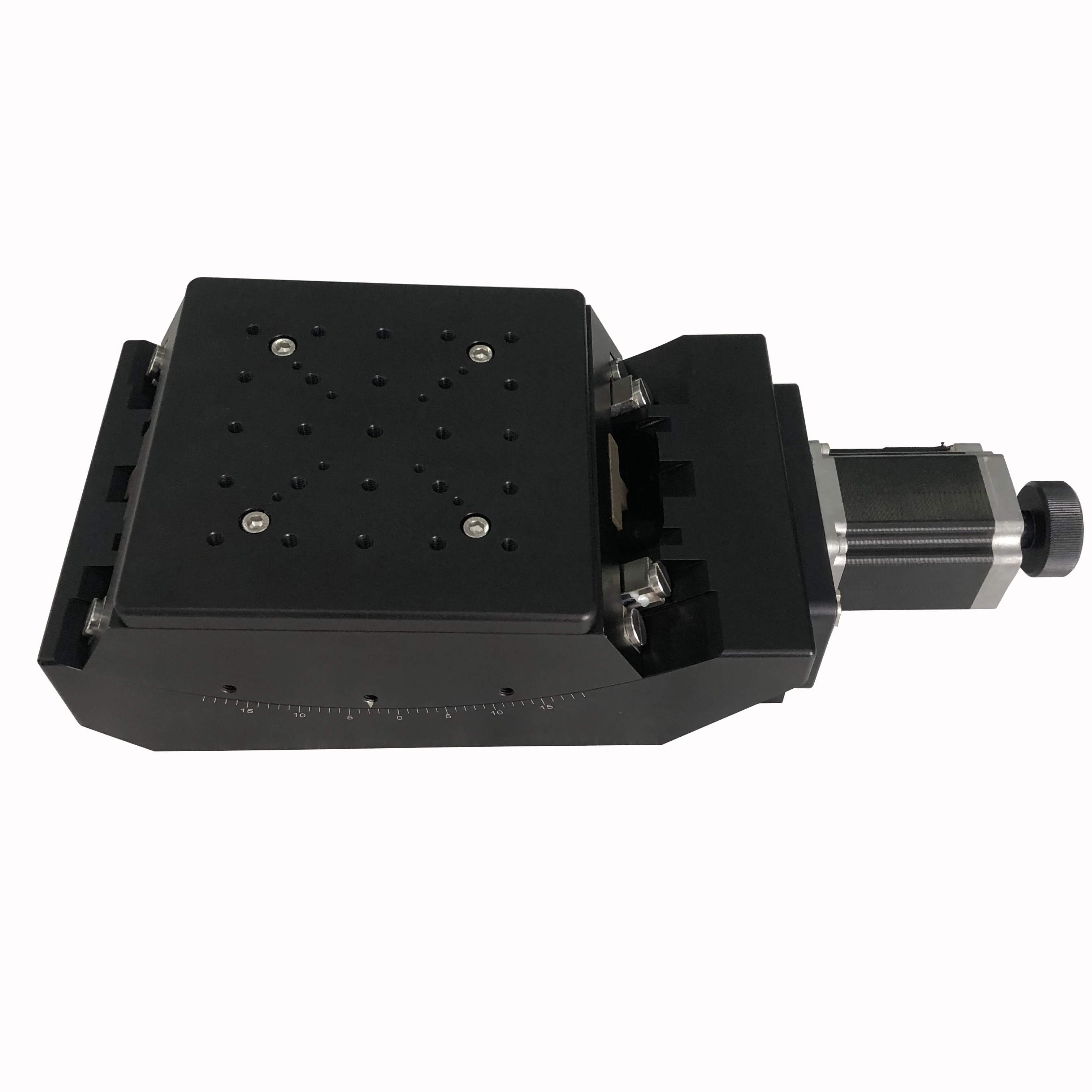 XmsjPrecision Motorized Goniometer Stage Low-Backlash Worm-Gear Angle Positioner For Optical Alignment