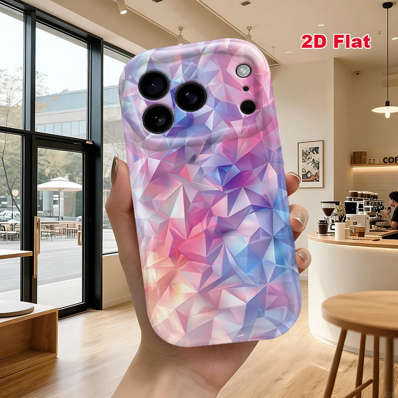 2D Flat Soft Silicone Phone Case For iPhone 17 Pro Max 16 18 Pro 13 11 15 14 Plus 12 17 16E 17Promax Shockproof Transparent Funda Cover