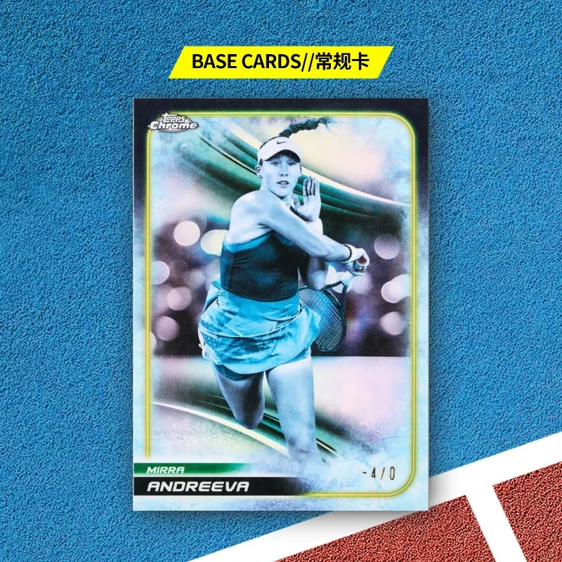 Genuine 2025 Topps Chrome Tennis Hobby Edition Premium Tennis Collectible Trading Cards Official Licensed Holiday Gifts