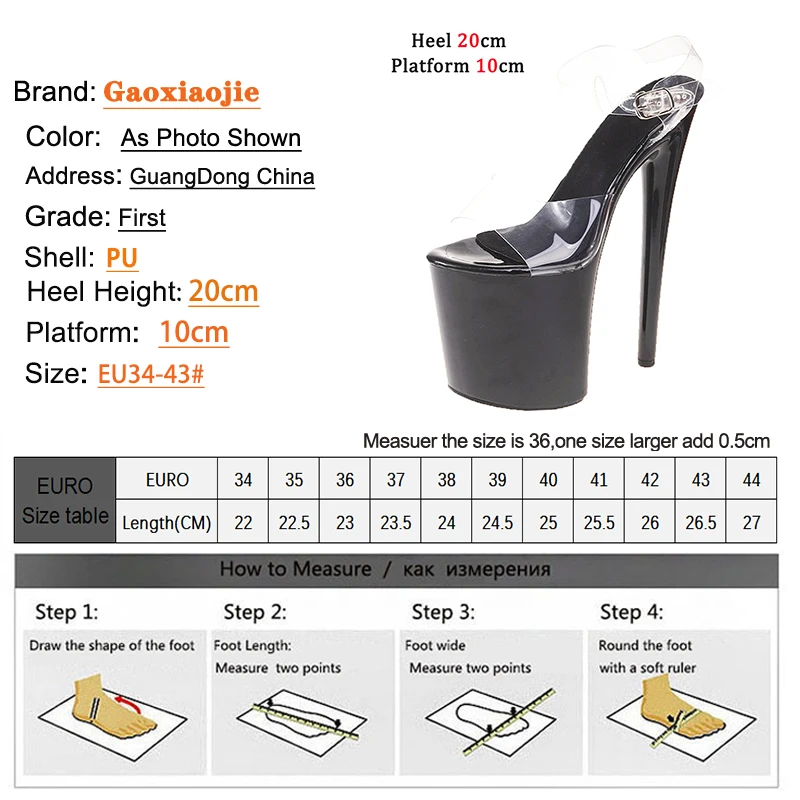 2023 New Fashion Women Shoes Jelly Sandals Women High Heels Sexy Platform Transparent Surface Girls Ladies Women Sandals Summer