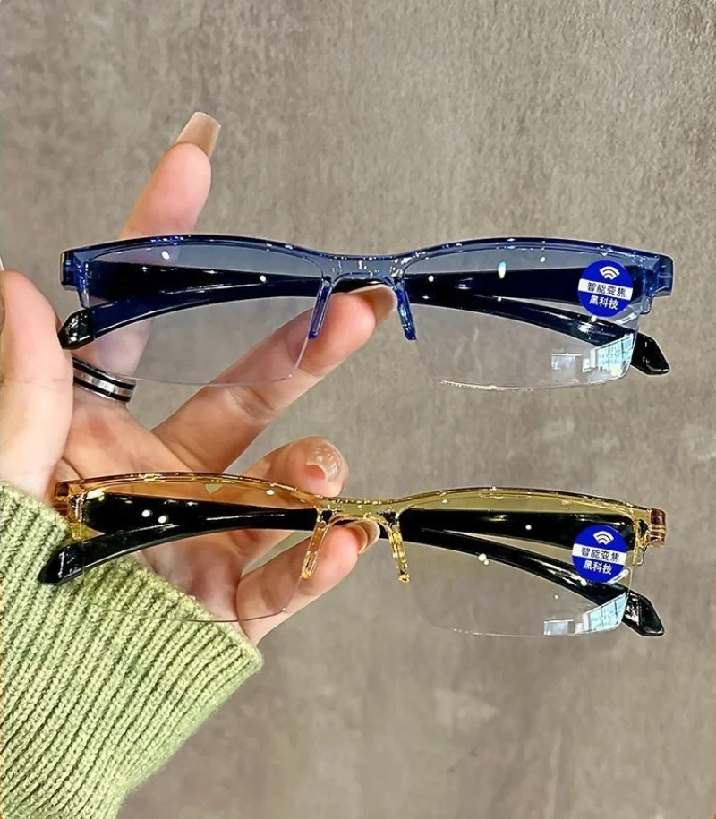 1pcs Ultralight Smart Automatic Zoom Reading Glasses Anti Blue Ray Eyeglasses Autofocus Presbyopia Eyewear