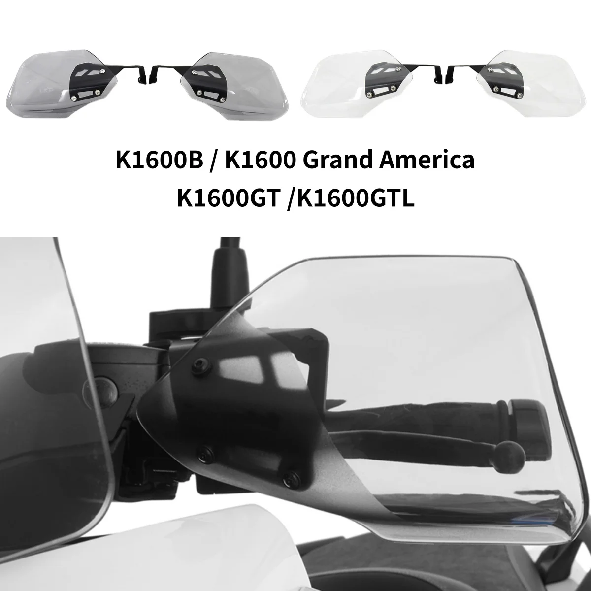 دراجة نارية Handguard قفازات واقية لليد درع حامي غطاء الزجاج الأمامي لسيارات BMW K1600B K1600 جراند أمريكا K1600GT K1600GTL K 1600 B