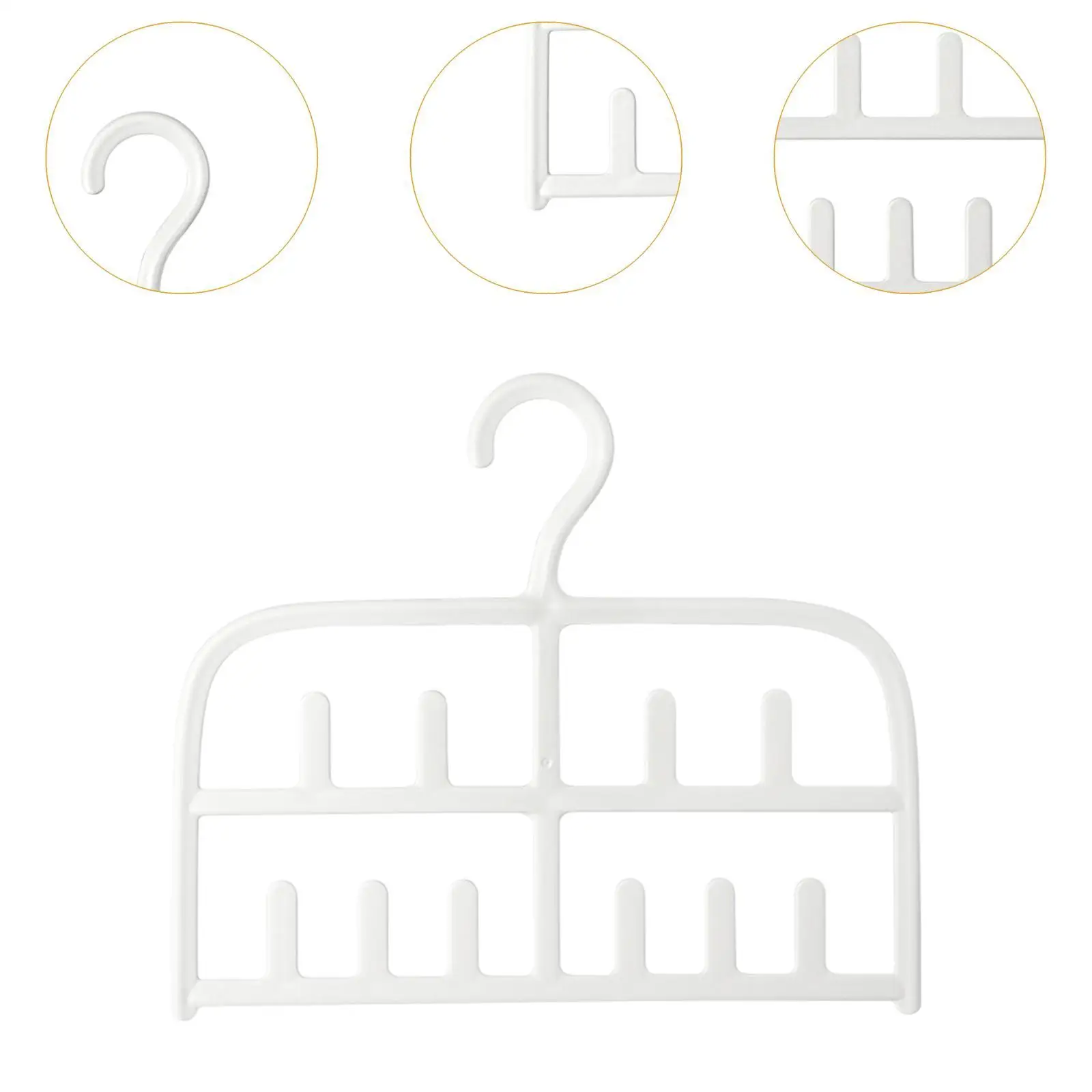 Bra Hanger สําหรับ Closet Tank Top ผ้าพันคอแขวนขนาดกะทัดรัด Bra Organizer 10 ตะขอ Tie Rack เข็มขัดแขวนสําหรับผูกโบว์ Dorm